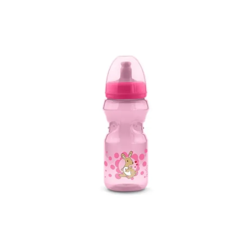 Поїльник Nuvita з твердим носиком 370мл, 12міс+, рожевий (NV1453Pink) UA