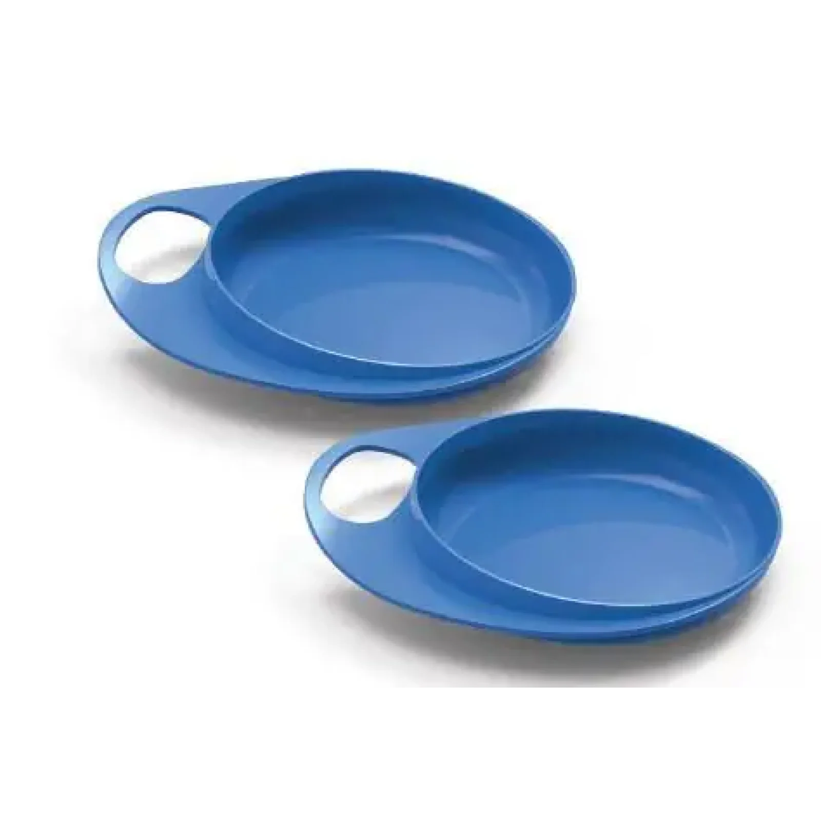 Дитяча тарілка Nuvita дрібна, 6міс+, 2шт, блакитний (NV8451Blue) UA