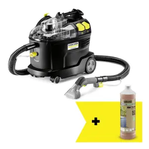 Пилосос професійний Karcher Go!Further Puzzi 8/1 Re!Plast 1200Вт 270мБар контейнер 8/7л вологе/сухе прибирання 8.6кг (1.100-249.0) UA