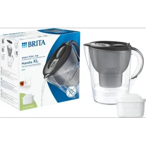 Фільтр-глечик Brita Marella XL Memo MXPro 3.5л (2л очищеної води) з фільтр-картриджем, сірий (1052724) UA