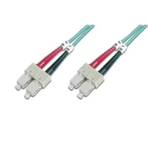 Патч-корд волоконно-оптичний DIGITUS SC/UPC-SC/UPC, 50/125, MM, OM3, duplex, 3м (DK-2522-03/3) UA