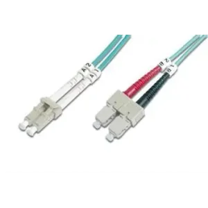 Патч-корд волоконно-оптичний DIGITUS LC/UPC-SC/UPC, 50/125, MM, OM3, duplex, 3м (DK-2532-03/3) UA