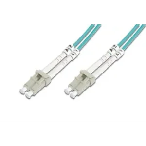 Патч-корд волоконно-оптичний DIGITUS LC/UPC-LC/UPC, 50/125, MM, OM3, duplex, 3м (DK-2533-03/3) UA