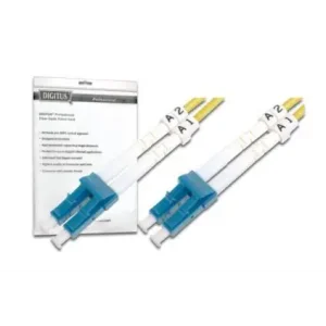 Патч-корд волоконно-оптичний DIGITUS LC/UPC-LC/UPC, 9/125, SM, OS2, duplex, 1м (DK-2933-01) UA
