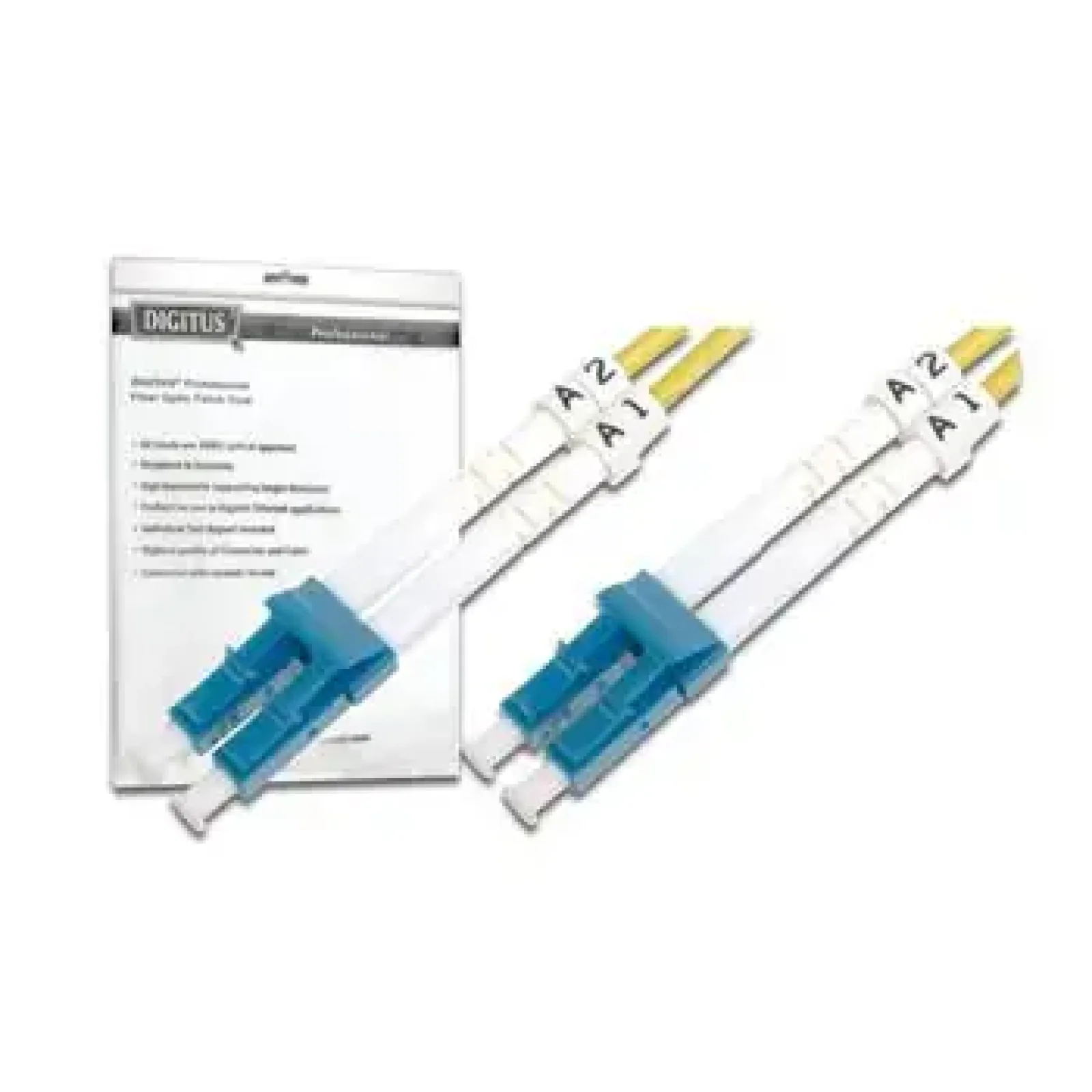 Патч-корд волоконно-оптичний DIGITUS LC/UPC-LC/UPC, 9/125, SM, OS2, duplex, 3м (DK-2933-03) UA