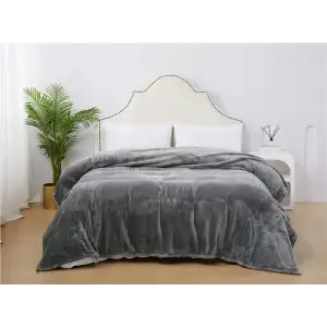 Покривало ARDESTO Delicate 200х220см, 100% поліестер, сірий світлий (ART0206DE) UA