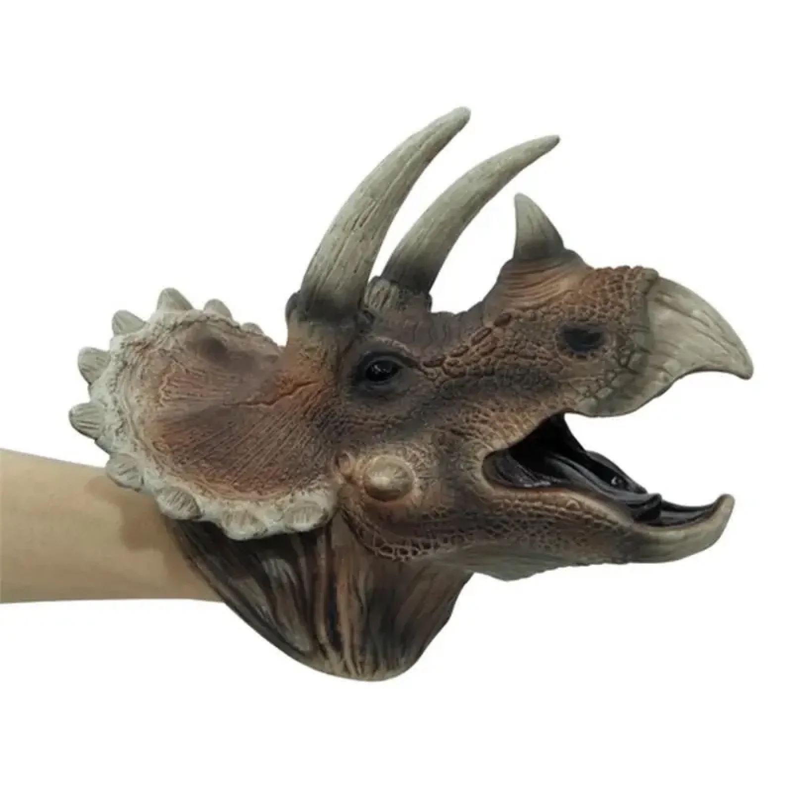 Іграшка-рукавичка Same Toy Трицератопс коричневий (X314UT) UA