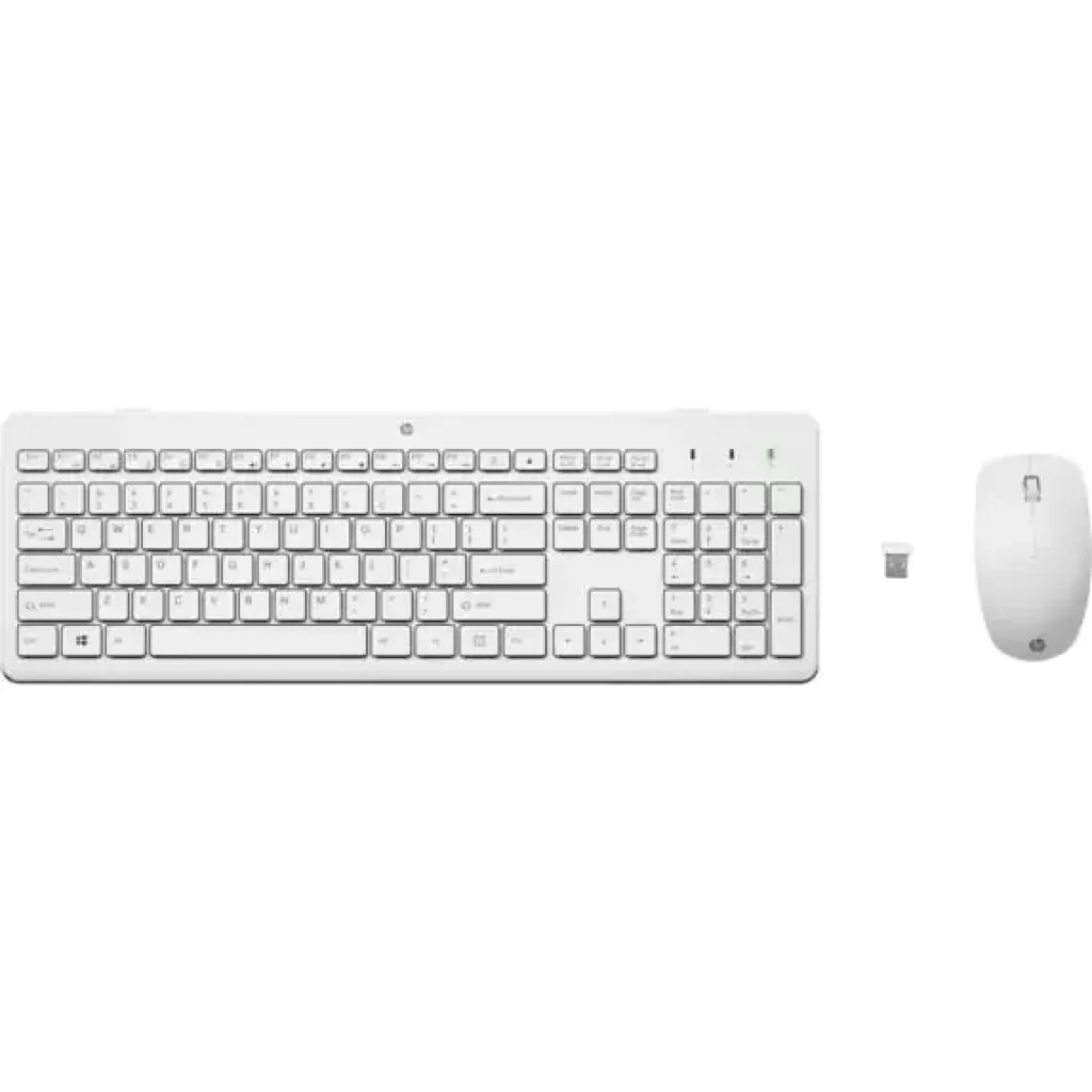 Комплект клавіатура та миша НР 230, WL, EN/UK, білий (3L1F0AA) UA