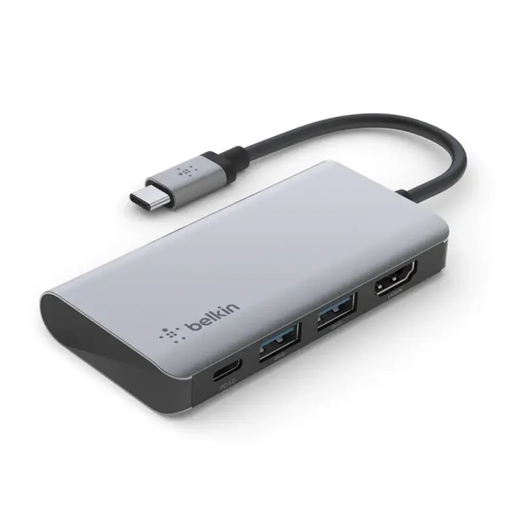 Хаб Belkin USB-C 4в1 Multiport Dock (AVC006BTSGY) UA