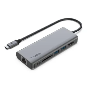 Хаб Belkin USB-C 6в1 Multiport Dock (AVC008BTSGY) UA