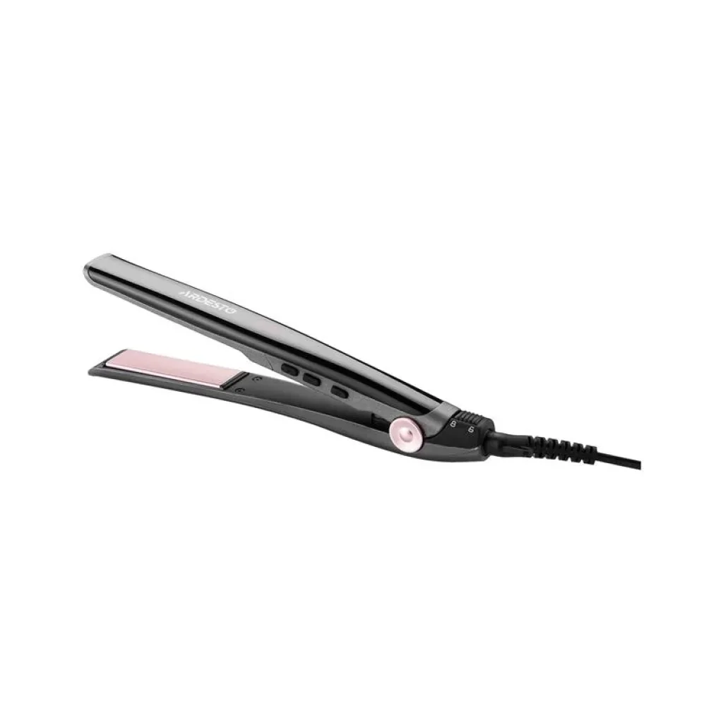 Випрямляч Ardesto Pink Touch, 32Вт, 110-200C, кераміка, сірий+рожевий, HS-R350PT UA