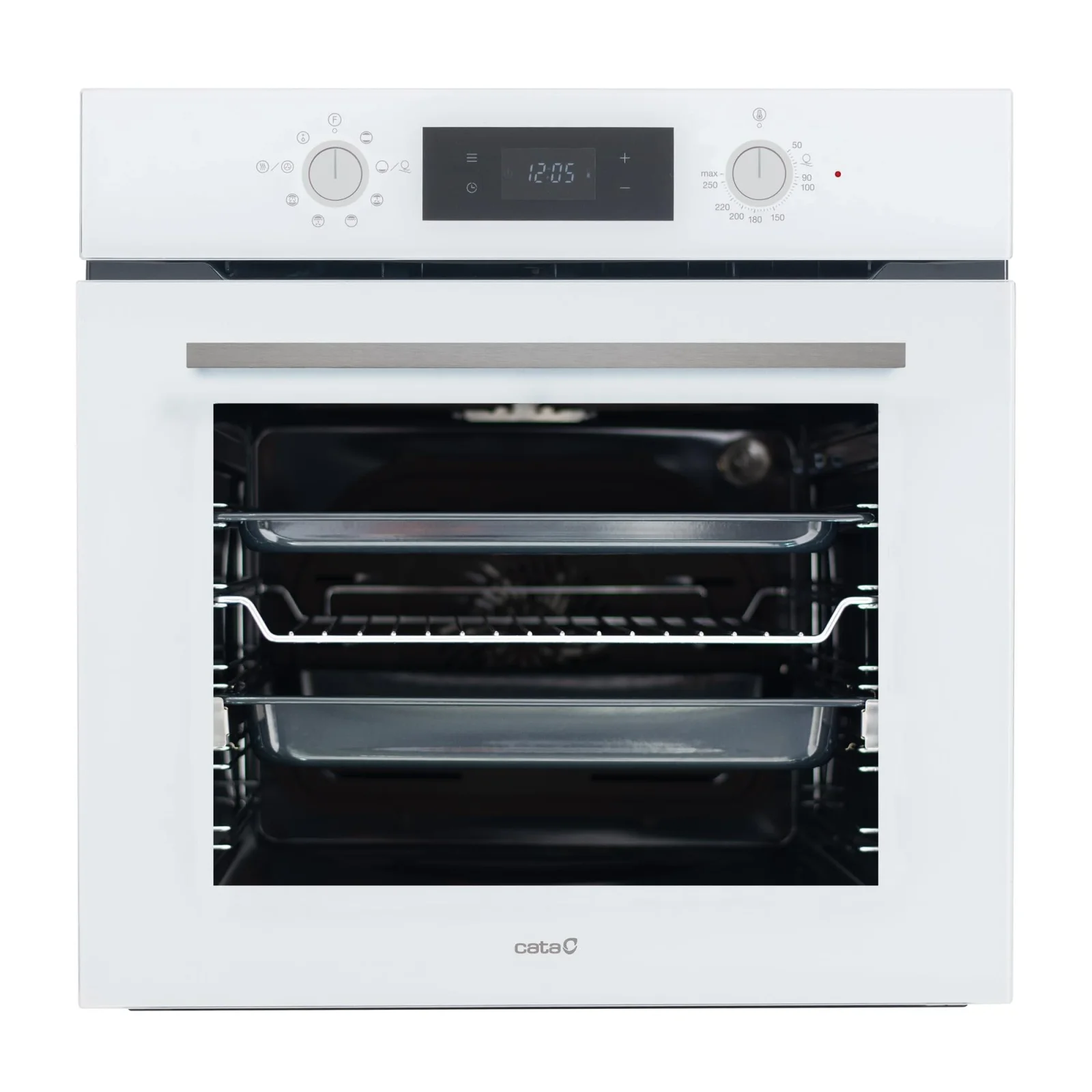 Духова шафа Cata електрична, 72л, A, дисплей, конвекція, MDS 7208 WH, білий, 07001005 UA
