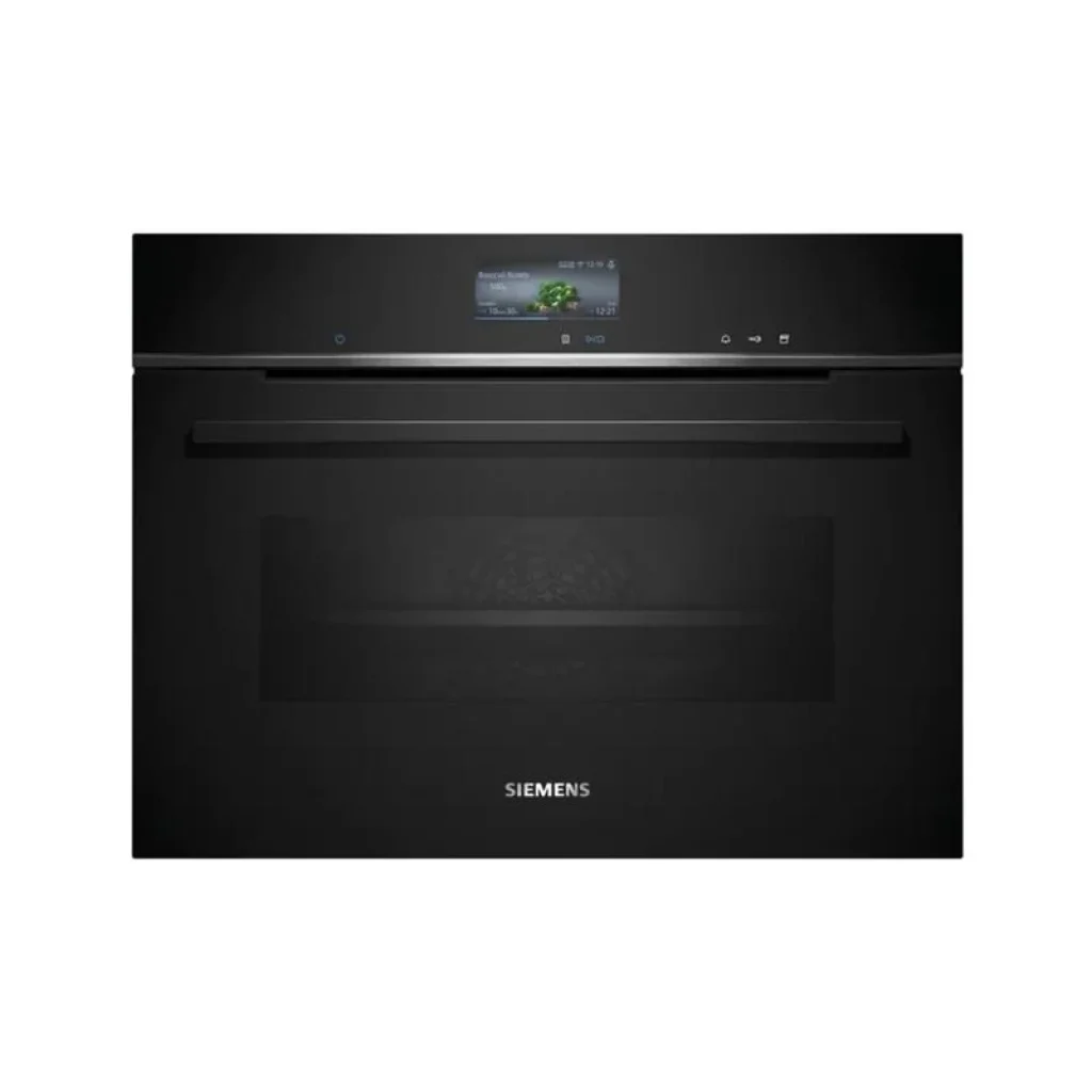 Духова шафа Siemens електрична компактна, 47л, A+, дисплей, конвекція, чорний, CS736G1B1 UA