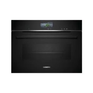 Духова шафа Siemens електрична компактна, 47л, A+, дисплей, конвекція, чорний, CS736G1B1 UA