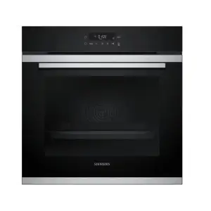 Духова шафа Siemens електрична, 71л, A, дисплей, конвекція, піроліз, чорний, HB272ABS0S UA