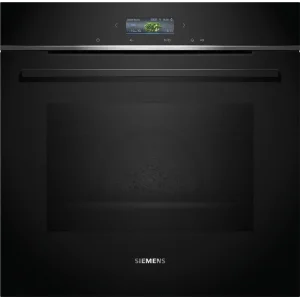 Духова шафа Siemens електрична, 71л, A+, дисплей, конвекція, піроліз, чорний, HB774G1B1 UA