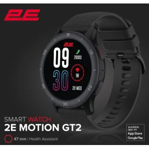 Смарт-часы 2E Motion GT2 47мм, 1.32", 360x360, BT 5.2, Чорний, 2E-CWW21BK UA