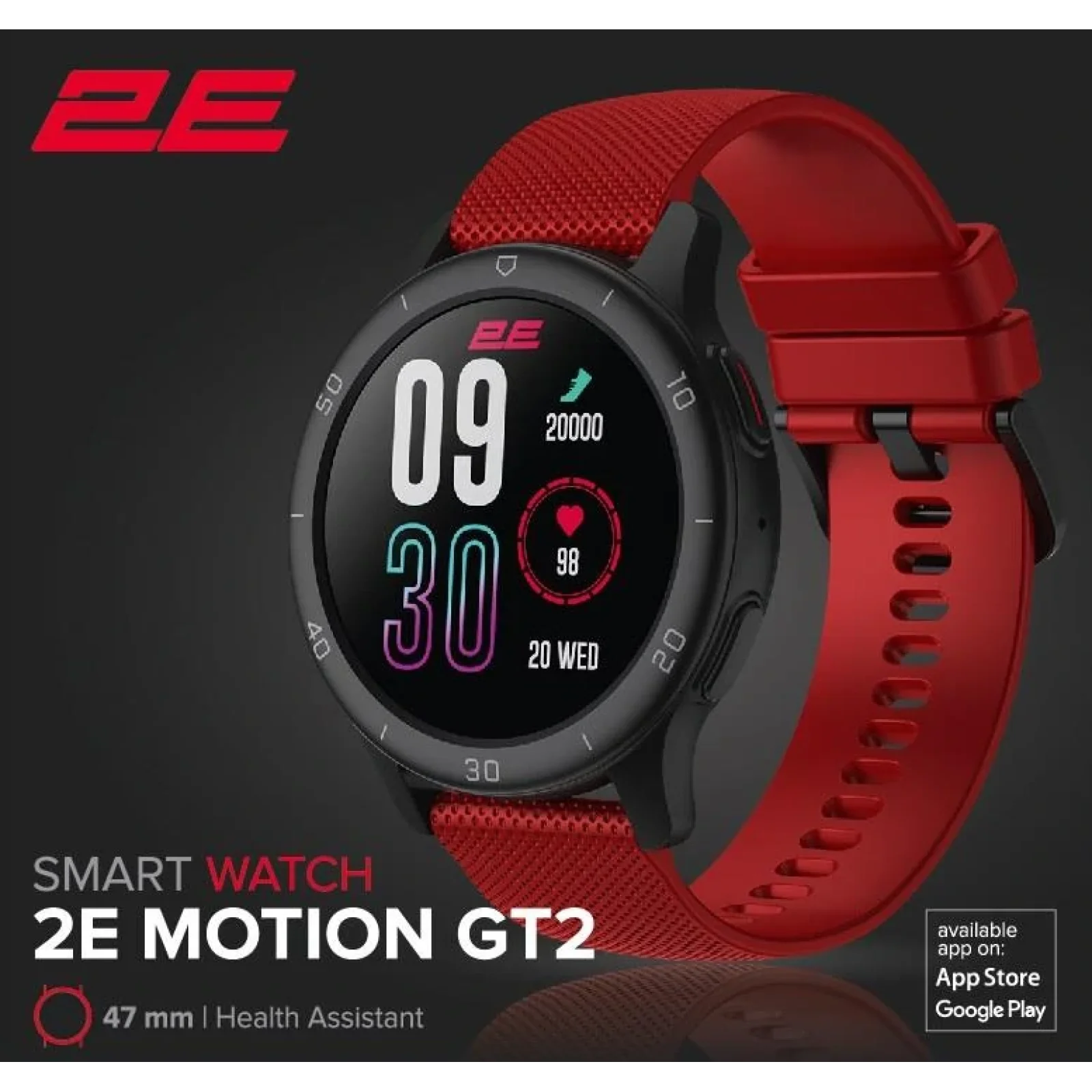 Смарт-годинник 2E Motion GT2 47мм, 1.32