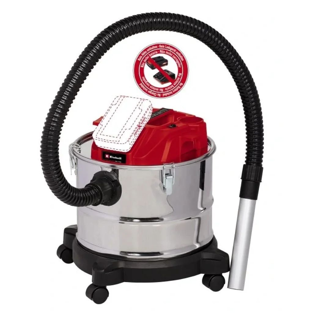 Пылесос для золы аккум Einhell TE-AV 18/15 Li C - Solo, PXC, 18В, 15л, 100 мбар, 3.1 кг (без АКБ и ЗУ), 2351700 UA