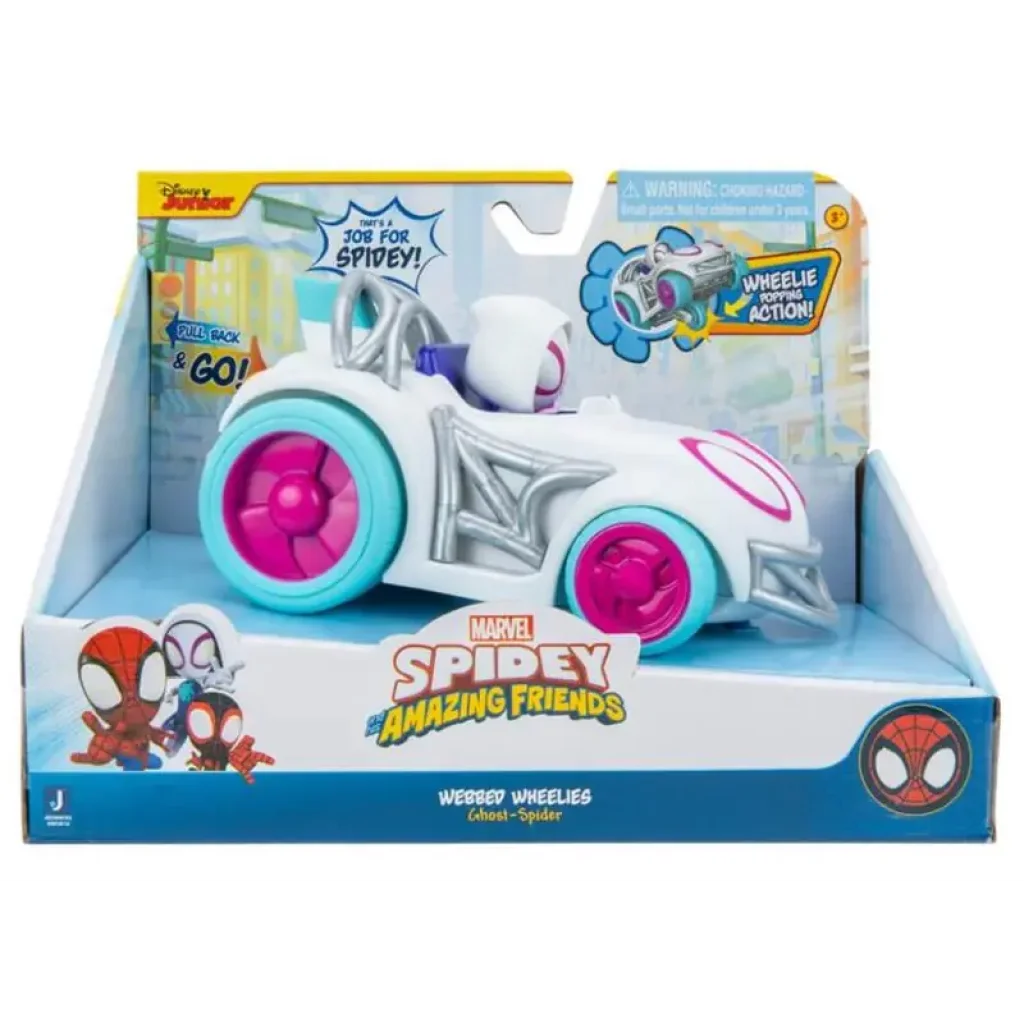 Машинка інерційна Spidey Pull Back Vehicle Привид-павук (Ghost Spider) (SNF0016) UA