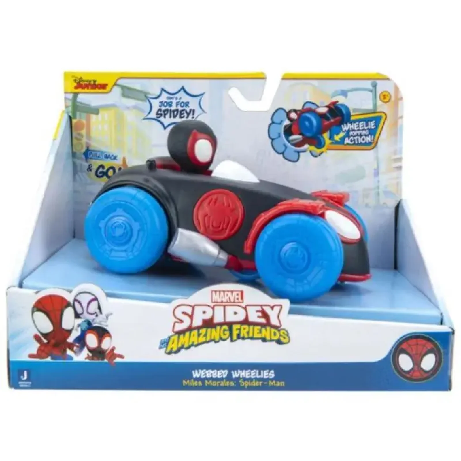 Машинка інерційна Spidey Pull Back Vehicle Майлз Моралес (Miles Morales) (SNF0017) UA