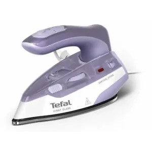 Праска Tefal дорожня First Class, 1000Вт, 65мл, паровий удар -45гр, нерж. сталь, біло-фіолетовий (DB1612E0) UA