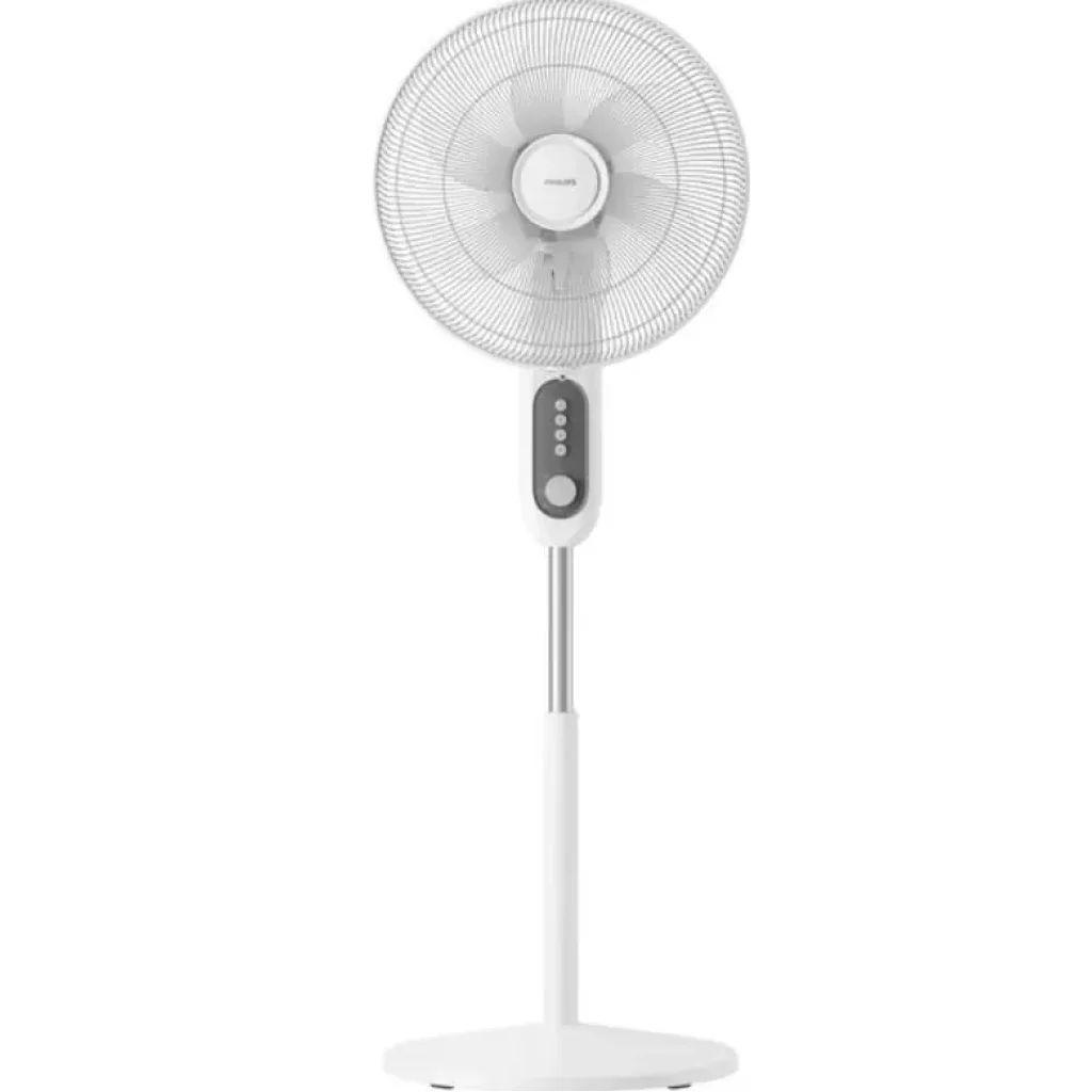 Вентилятор Philips підлоговий Series 1001, 45см, 47Вт, пульт ДК, опора кругла, білий (CX1220/00) UA
