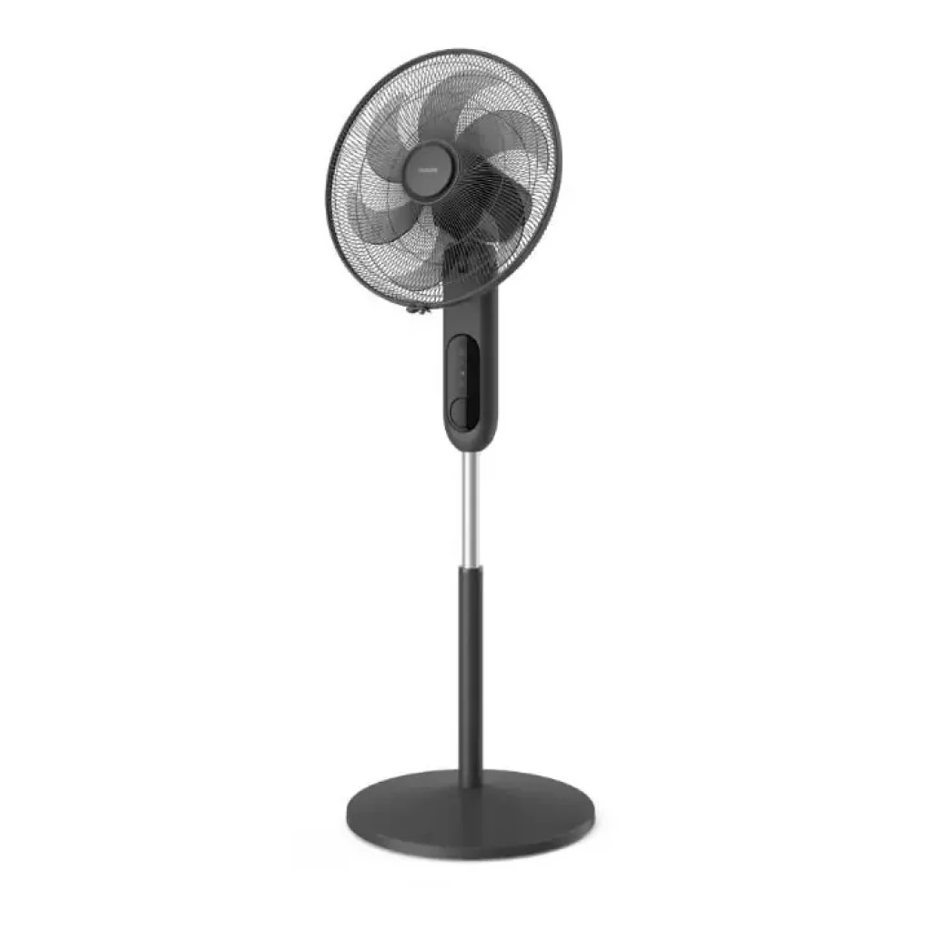 Вентилятор Philips підлоговий Series 1001, 45см, 47Вт, пульт ДК, опора кругла, ароматерапія, чорний (CX1520/01) UA