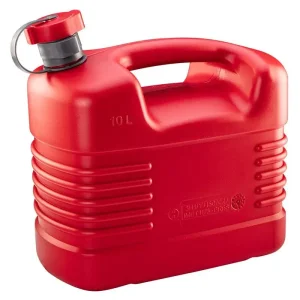 Каністра Neo Tools паливна 10л пластик HDPE, гнучкий злив, 0.87кг, червоний (11-560) UA
