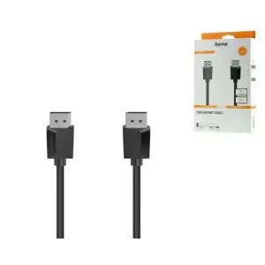 Кабель Hama DisplayPort - DisplayPort1.2, 4K, 1.50 m Black, 00200696 UA