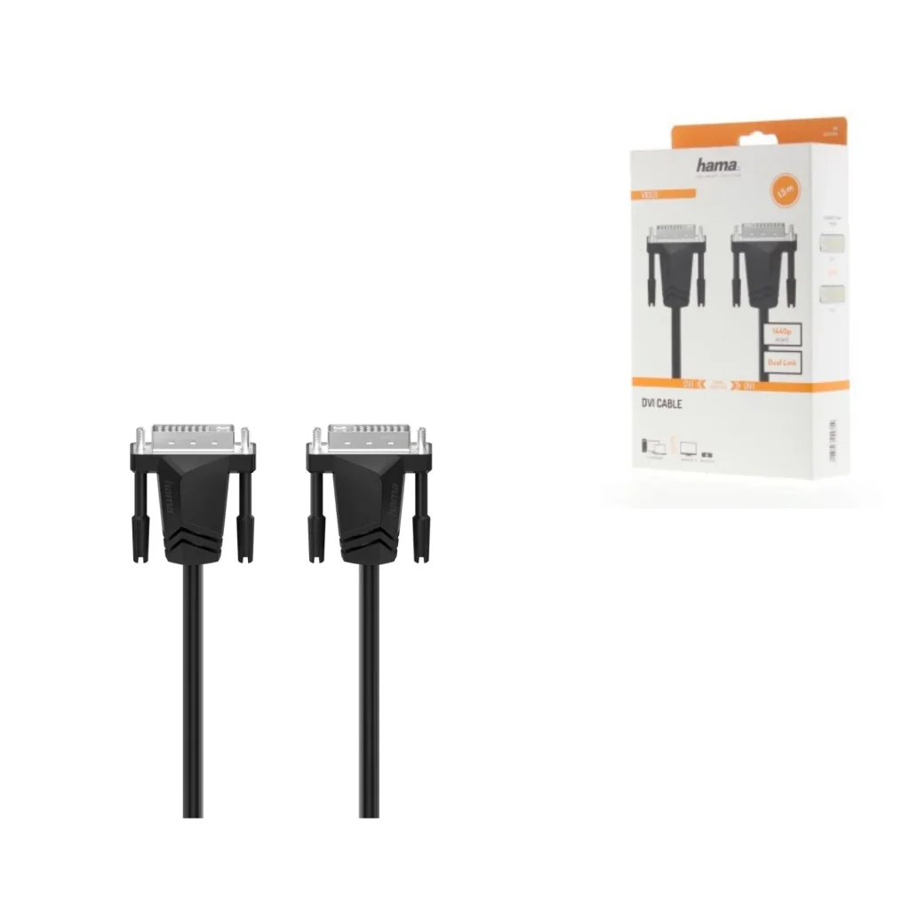Кабель Hama DVI - DVI WQHD 1440p 1.50 m Black, 00200706 UA