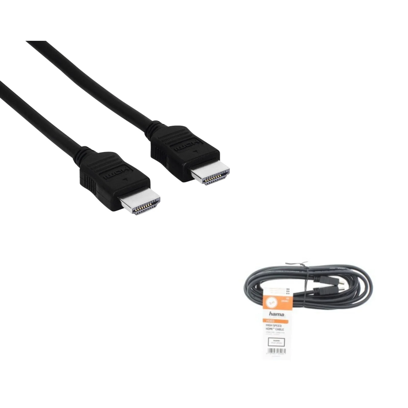 Кабель Hama HDMI (AM/AM), 1080p, 3D, 3m, чорний, 00205001 UA