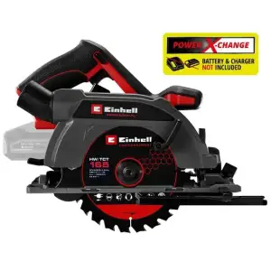 Пила дискова акумуляторна Einhell TP-CS 18/165 Li BL-Solo 18В 5000об/хв 165х20мм 2.95кг без АКБ та ЗП (4331225) UA