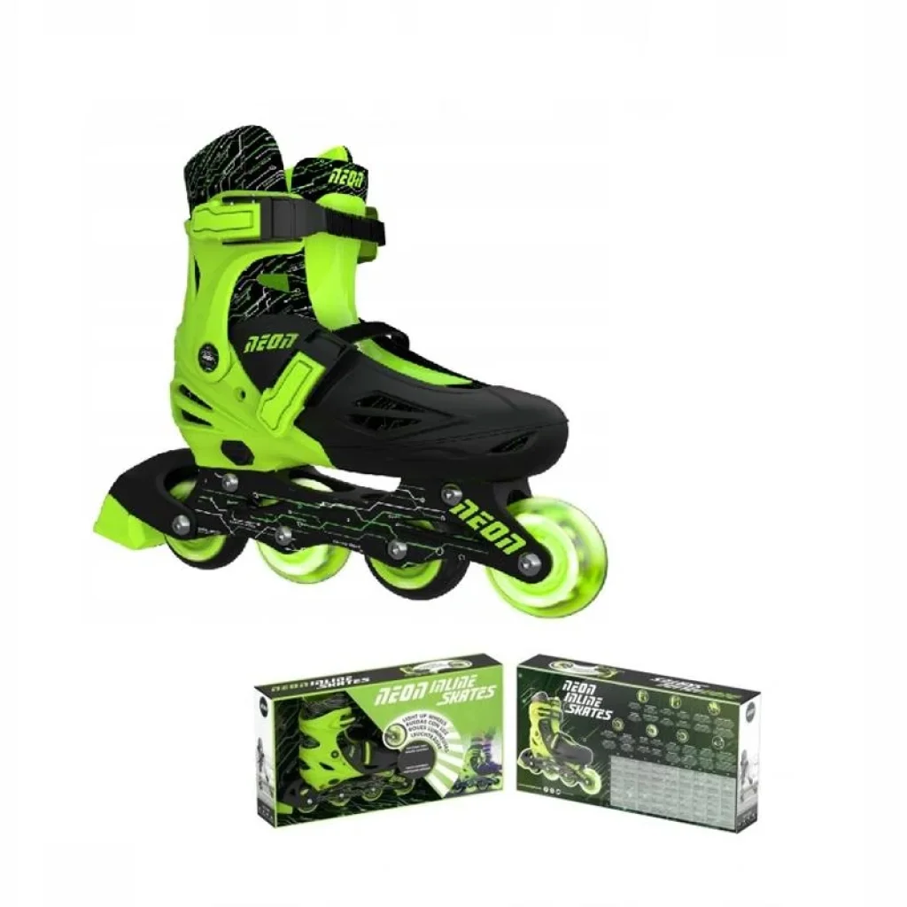 Роликові ковзани Neon Inline, розмір 30-33, зелений, NT07G4 UA