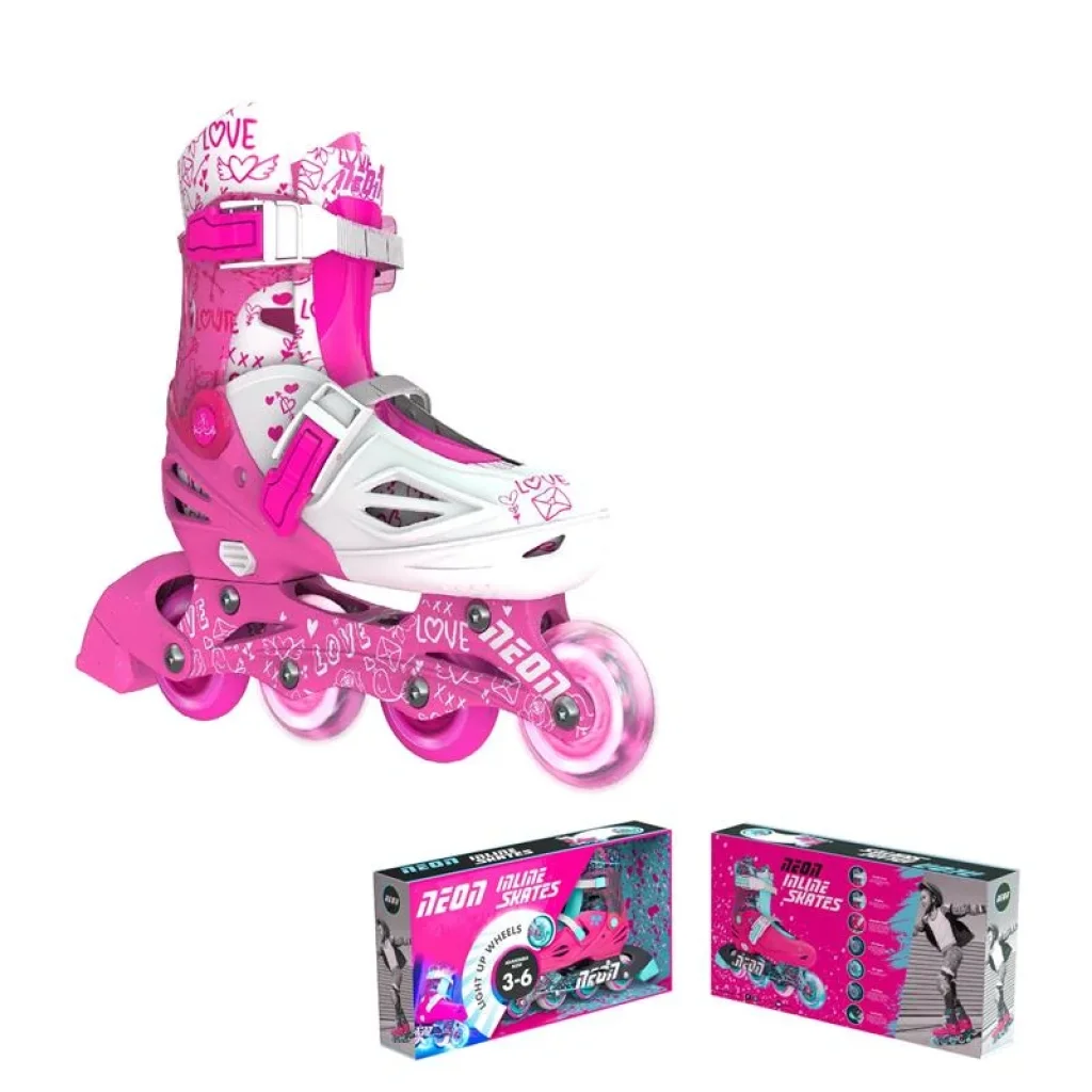 Роликові ковзани Neon Inline, розмір 30-33, рожевий, NT07P4 UA