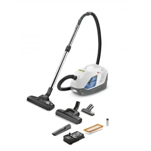 Пилосос Karcher миючий DS 6 Plus, 1400Вт, конт пил -0.6л, вода -2 л, НЕРА, білий, 1.195-252.0 UA