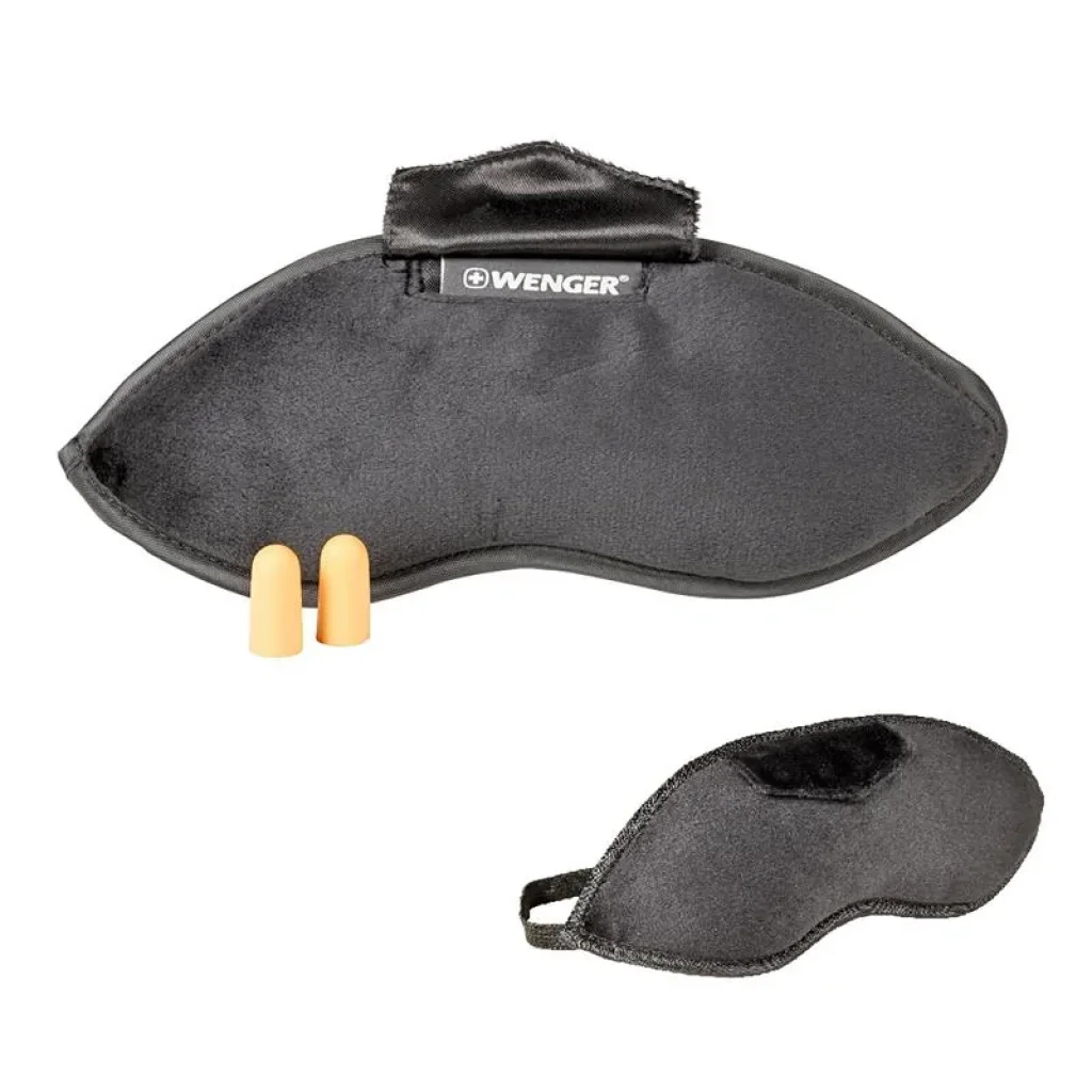 Маска на очі + беруші, Wenger Eyemask with Ear Plugs, (чорна) UA