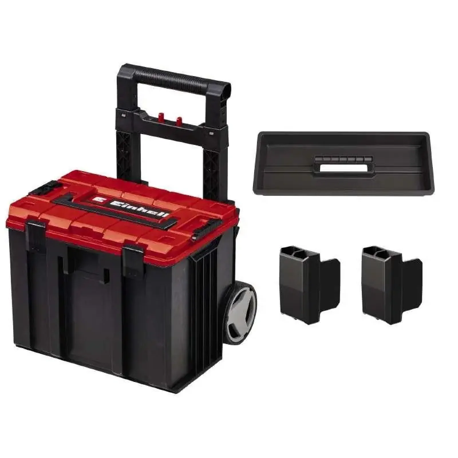 Ящик модульний для інструменту Einhell E-Case L, на коліщатках, телескопічне руків'я, 40.6х44.4х35.5см, пластик (4540014) UA