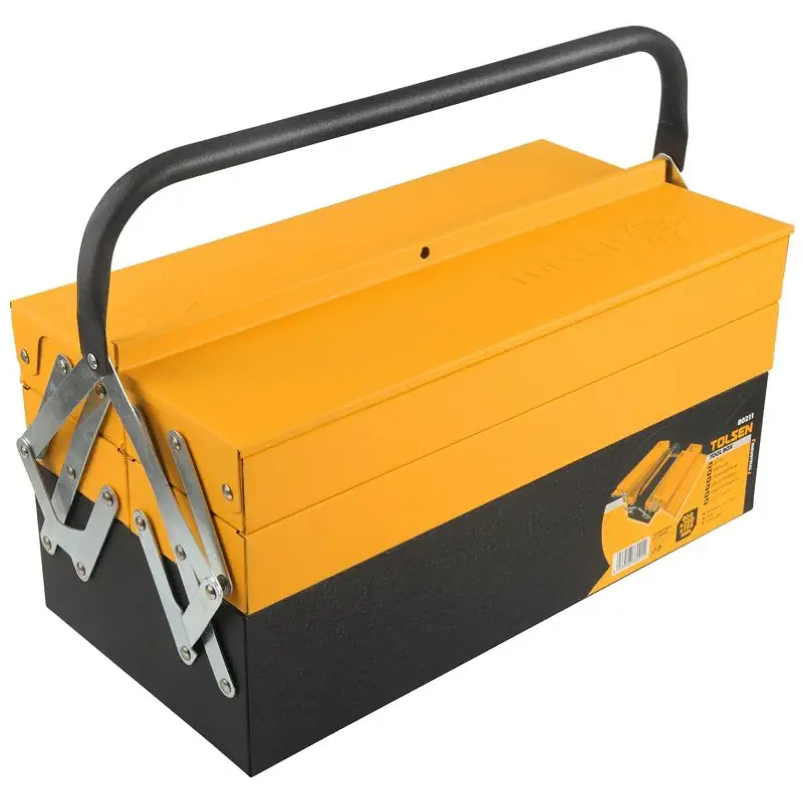 Ящик для інструменту Tolsen Профі, 2 розсувні секцій, 3 рівня, 40.4x20x19.5см, метал, 3.3кг (80211) UA