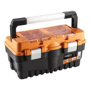 Ящик для інструменту Neo Tools, 18", органайзер в кришці, 24.2х46.2х25.6cм, пластмаса (84-102) UA