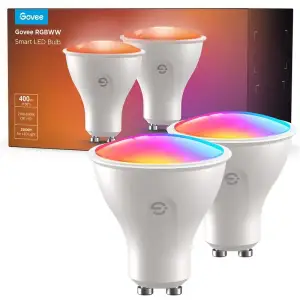 Набір ламп 2шт Govee B600D GU10 Smart LED Bulb, RGBWW, WI-FI/Bluetooth, білий (B600D3C1) UA