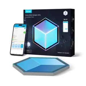 Настінний світильник Govee H106A Glide Hexagon Light Panels Ultra expansion pack, 1шт, RGBIC, WI-FI/Bluetooth, фіолетовий (H106A007) UA