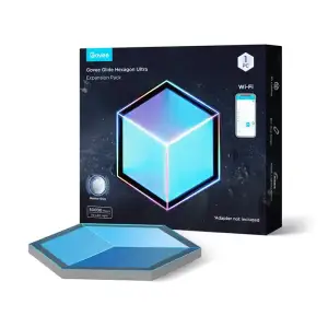 Настінний світильник Govee H106A Glide Hexagon Light Panels Ultra expansion pack, 1шт, RGBIC, WI-FI/Bluetooth, фіолетовий (H106A007-OF-EU) UA