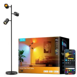 Торшер розумний Govee H60B2 Tree Floor Lamp, 1500Lm, RGBWWIC, WI-FI/Bluetooth, чорний (H60B2311) UA