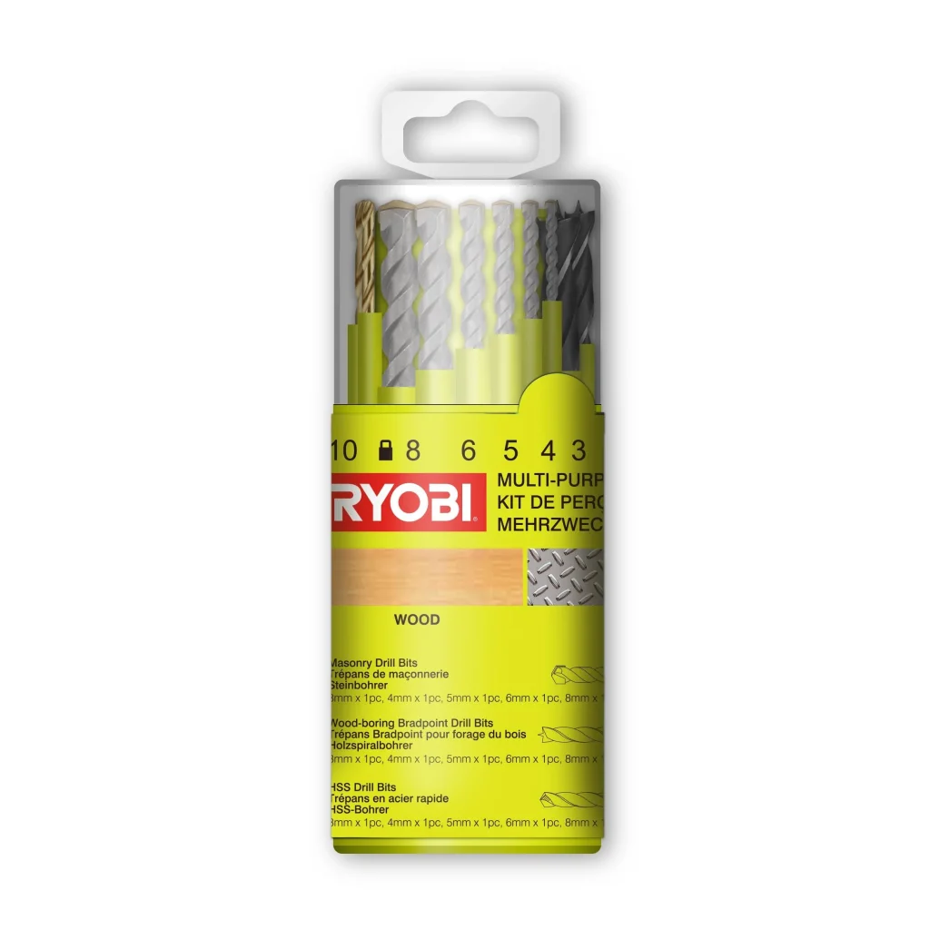 Набір свердел Ryobi RAK18DMIX, 18шт, 5132004669 UA