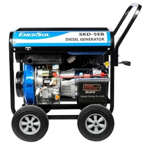 Генератор дизельний EnerSol, 230В (1 фаза), 4.6/5кВт, електростартер, AVR, 111кг, SKD-5EB UA