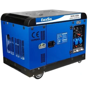 Генератор дизельний EnerSol, 230В (1 фаза), 7.5/8кВт, електростартер, AVR, 221кг, SKDS-8EBA UA