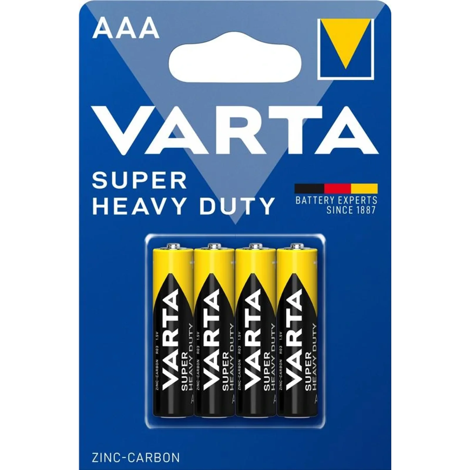 Батарейка VARTA SUPERLIFE AAA BLI 4 ZINC-CARBON, 02003101414