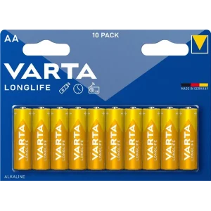 Батарейка VARTA LONGLIFE AA BLI 10 ALKALINE, 04106101461