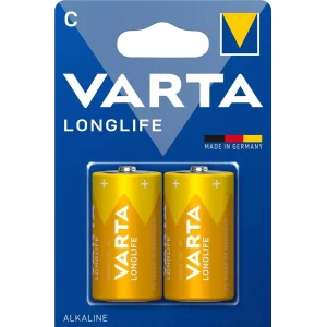 Батарейка VARTA LONGLIFE C BLI 2 ALKALINE, 04114101412